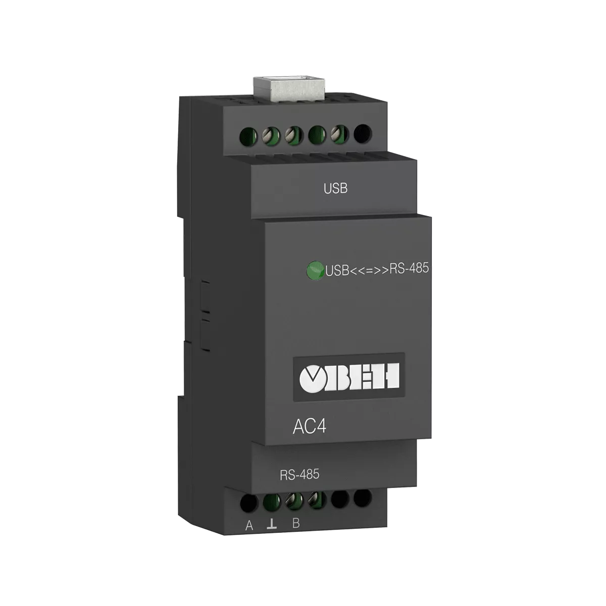 АС4 преобразователь интерфейсов RS-485 <-> USB c гальванической изоляцией
