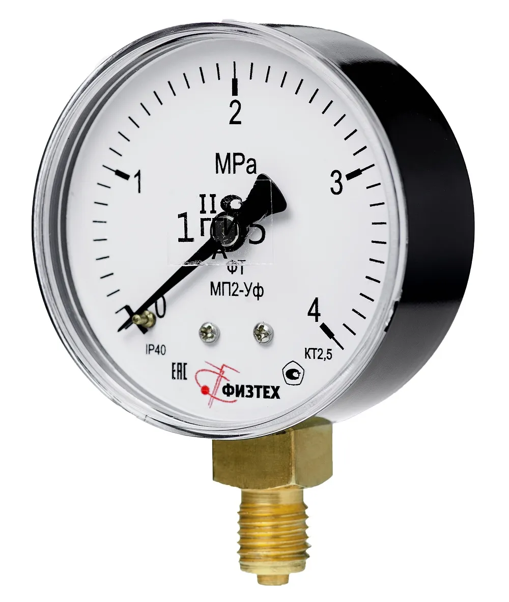 Вакуумметры, мановакуумметры, манометры общетехнические ВП2-Уф, МВП2-Уф, МП2-Уф (Диаметр: 63 мм)
