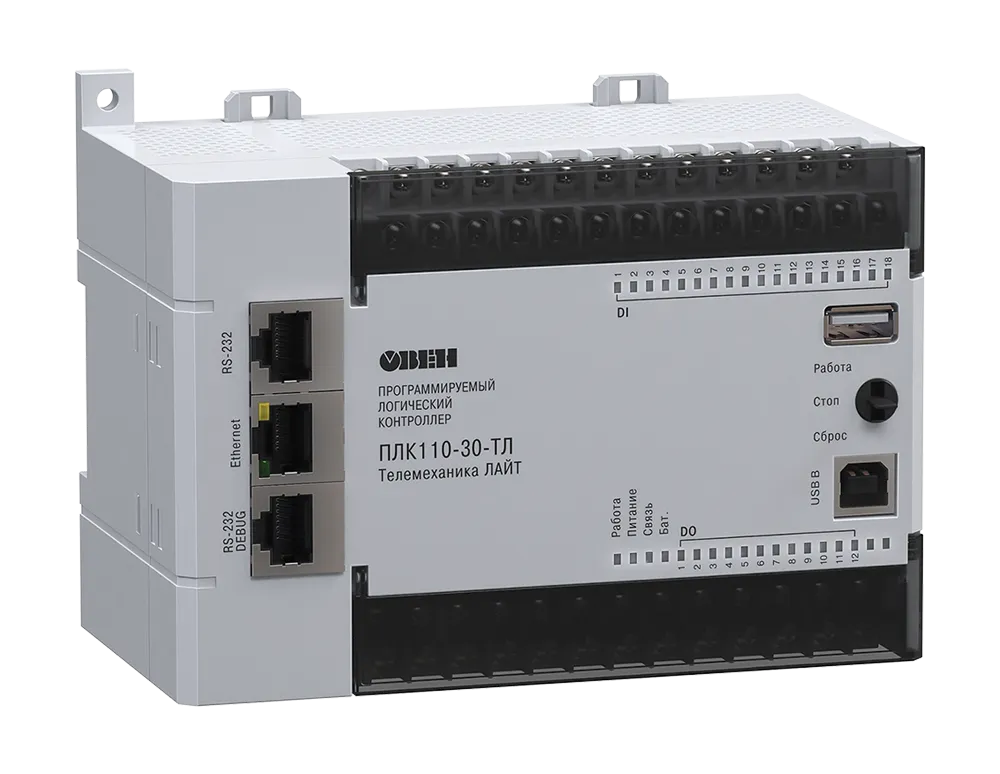 ПЛК110-30-ТЛ [М02] ОВЕН контроллер для диспетчеризации и телемеханики