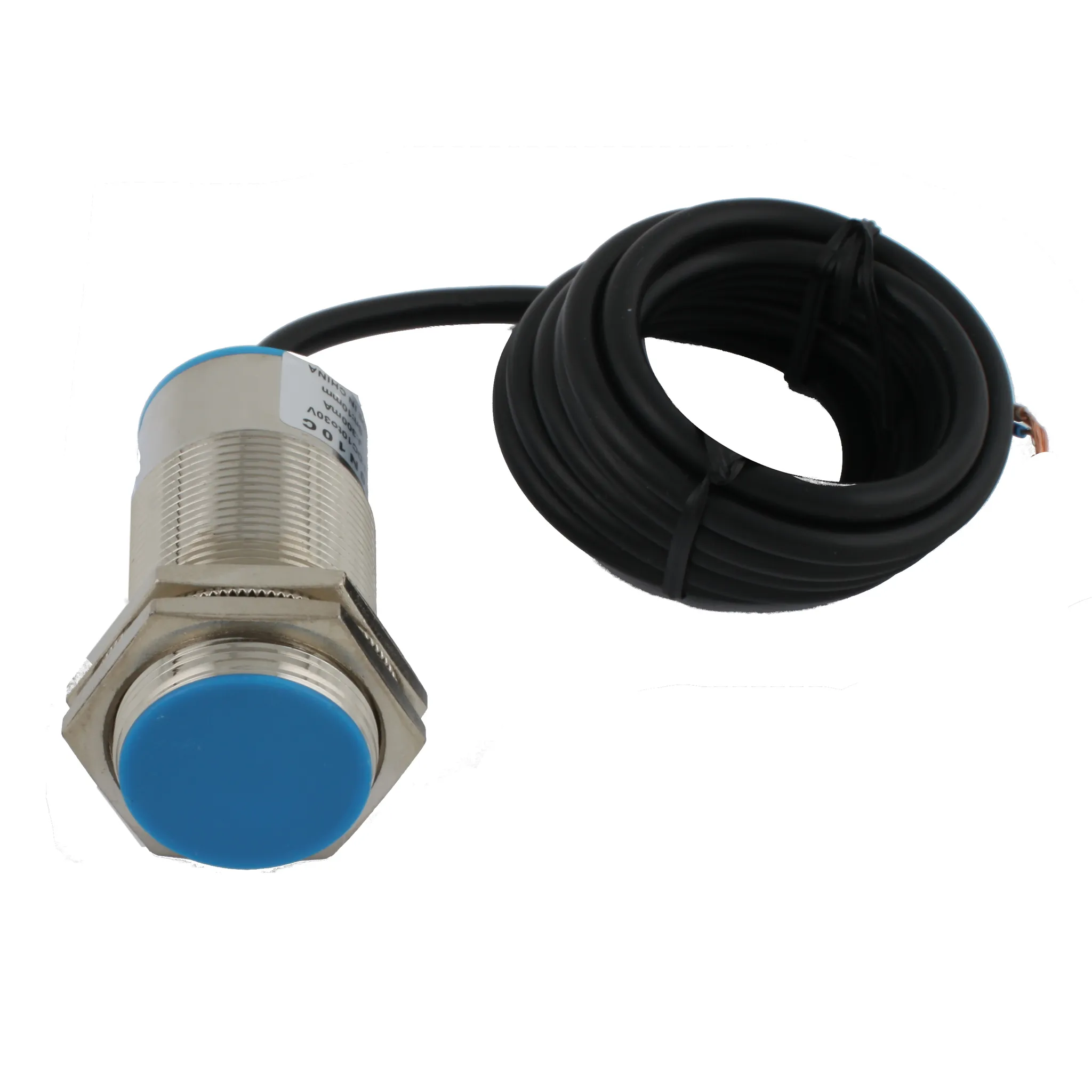 INNOCONT Индуктивный датчик, M30x1,5, L=78 мм, экранированный, зона срабатывания 10 мм, -25 +60 С, 12…24 VDC, IP67, выход: NPN NO, макс. ток 200 мА, разъем M12 SLI-30N10C