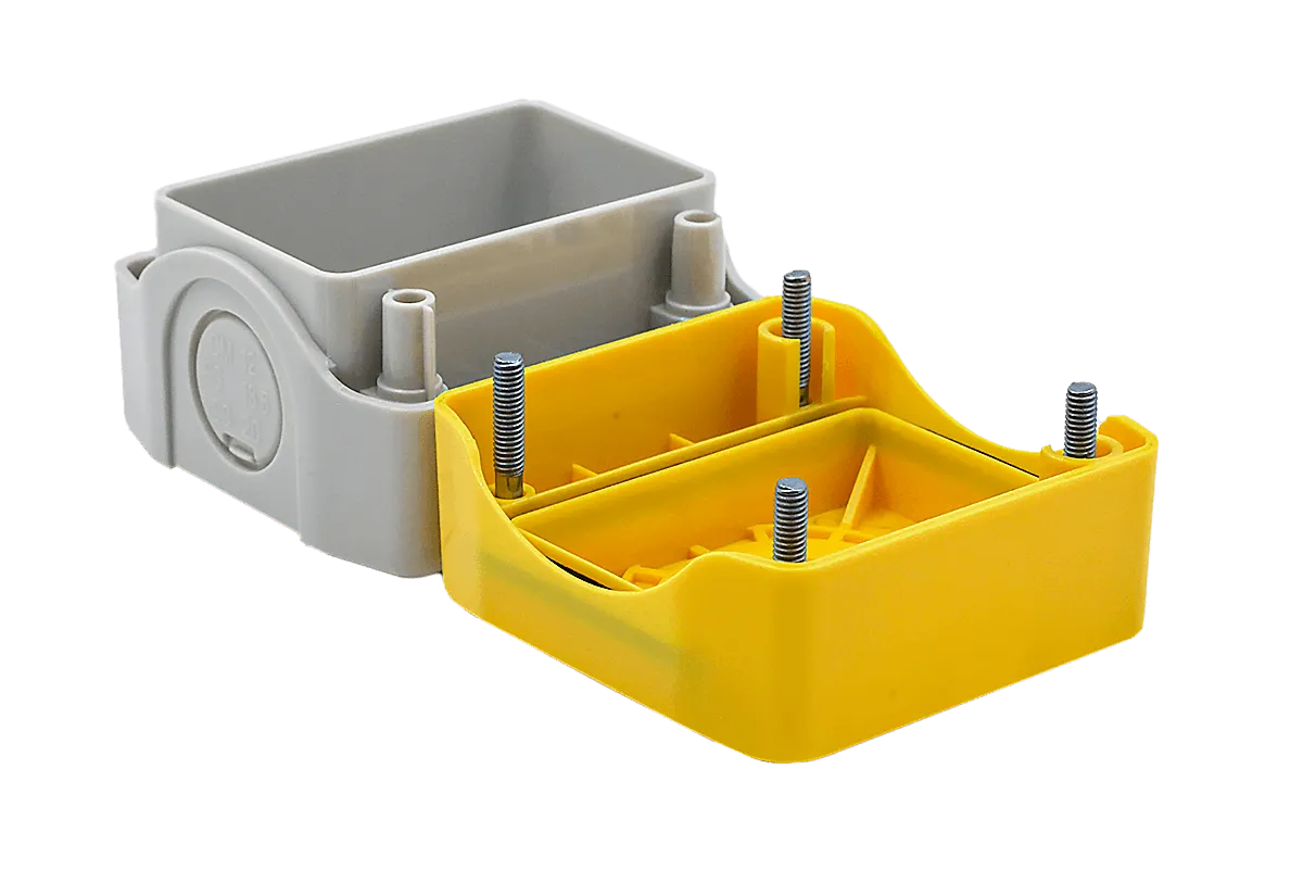 Корпус кнопочного поста, 1 место, желтый, IP67