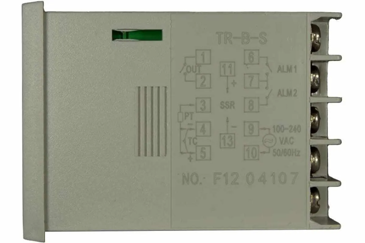 INNOCONT Температурный контроллер, 2 дисплея, 4 разряда, 48x48x60 мм, 2 аварийных выхода, 110-220VAC, выход: реле + твердотельное реле TR-B-S