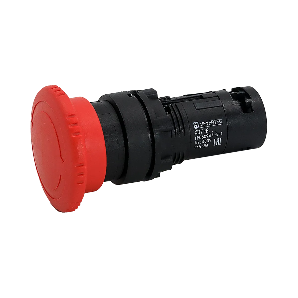 Кнопка грибовидная красная, возврат поворотом c фиксацией, Ø 40 мм,  1NC, IP54, пластик