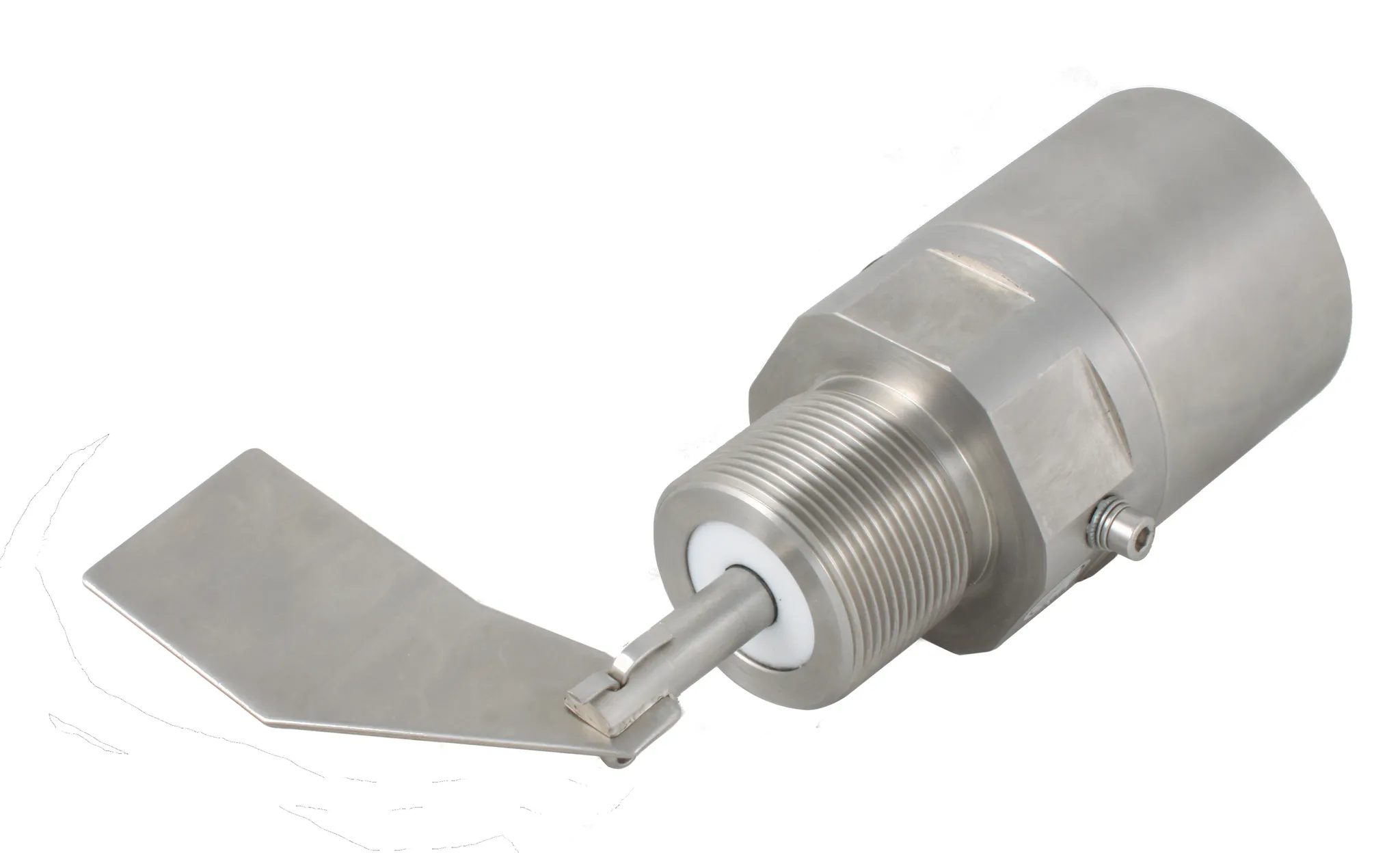 Механический ротационный датчик предельного уровня сыпучих материалов в корпусе из нерж. стали, взрывозащ. ТР ТС 012/2011, -50 +80 С, Рmax=10 bar, 24 VDC, IP67, вибростойкость до 29g, лопасть 40х98 мм, нерж. сталь, скорость вращения 15 об/мин, соединение-