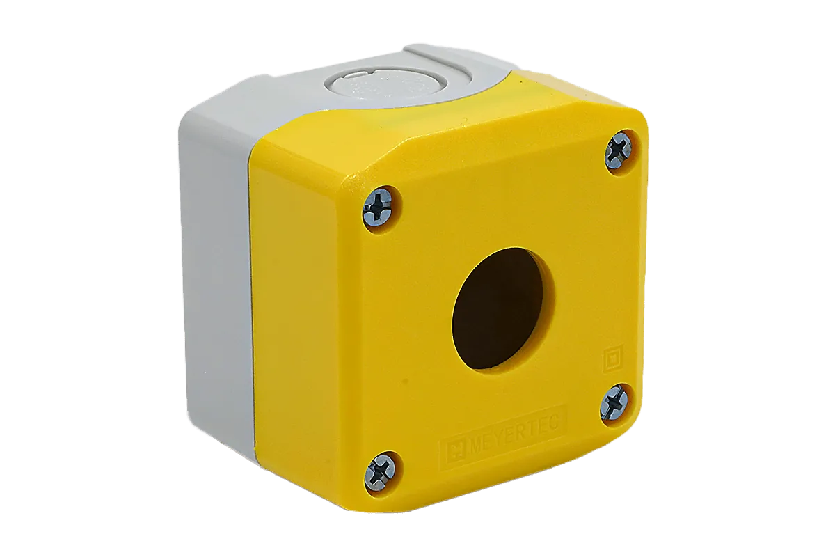 Корпус кнопочного поста, 1 место, желтый, IP67