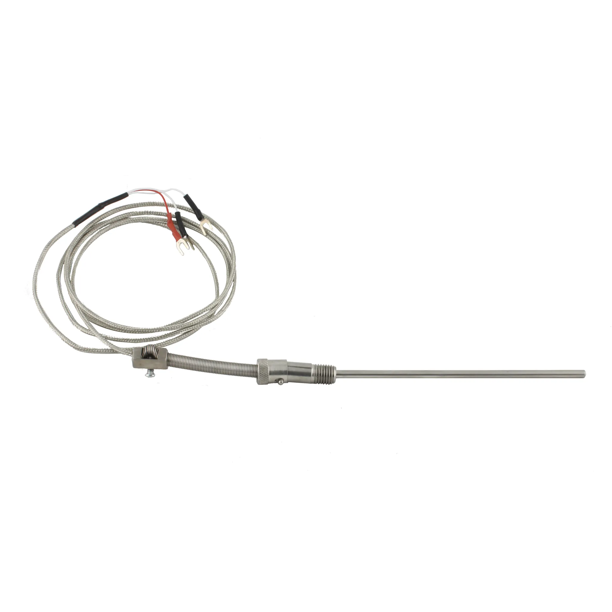 INNOCONT Датчик температуры с кабелем, исполнение S, спай Pt100, рабочая часть: диаметр 4,8мм длина 150мм, втулка М12x1,5, длина кабеля 1.5м TS-W-S-Pt100-4,8-150-1,5