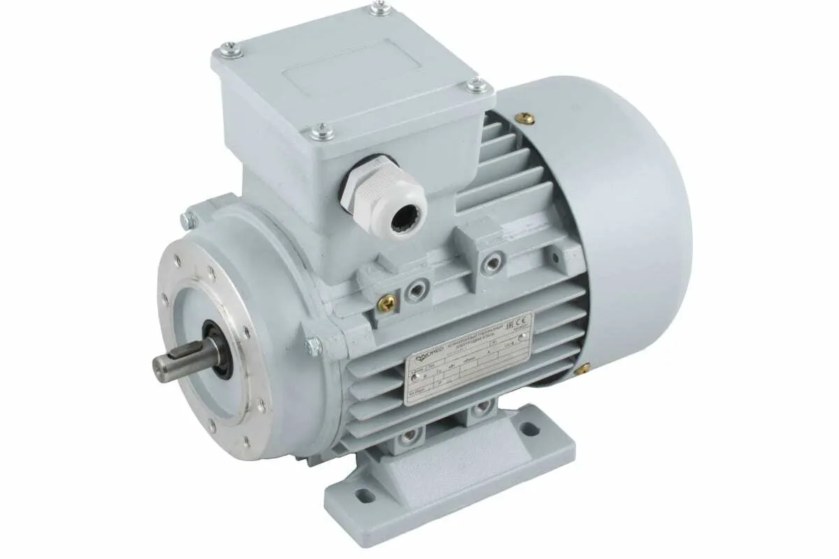 INNORED Электродвигатель трёхфазный асинхронный (0.55 кВт 2800 об/мин) 105"14мм, на лапах, схема включения "звезда"/"треугольник" (380В/220В), IP55 RM71M2-2 B34