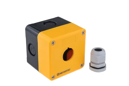 Корпус кнопочного поста, 1 место, желтый, IP54